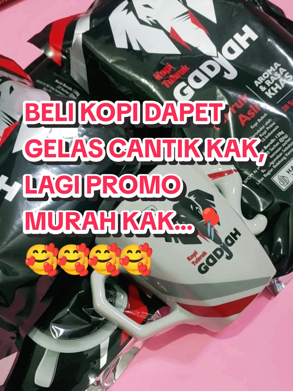 BELI KOPI DAPET GELAS CANTIK KAK, LAGI PROMO MURAH KAK...📍 🥰🥰🥰🥰🥰 #kopi #kopigadjah #kopigadjahtubruk #tumblerkopi #kopigadjahbenarbenarkopi #kopimurni #belikopibonusgelas #belikopibonustumbler #kopimurah #kopimurahenak #kopimurnigadjah #kopihitam #kopihitamenak #kopigajahrubruk #mieekopromotiktok #kopigajahofficial #kopitubrukgadjah1dus #kopiberhadiahlangsung