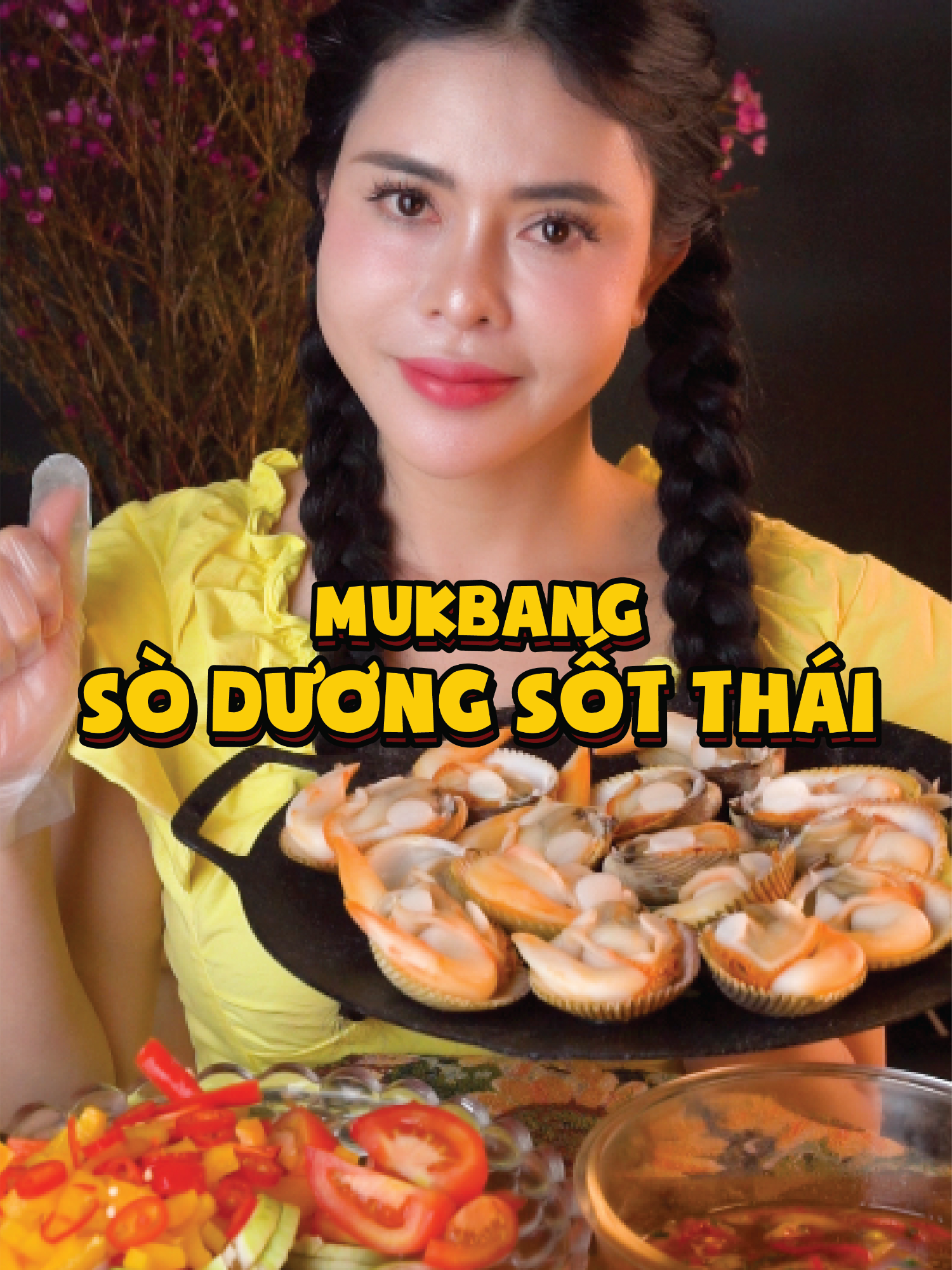 Mukbang Sò Dương sốt thái #mukbang #vivithichan #ancungtiktok