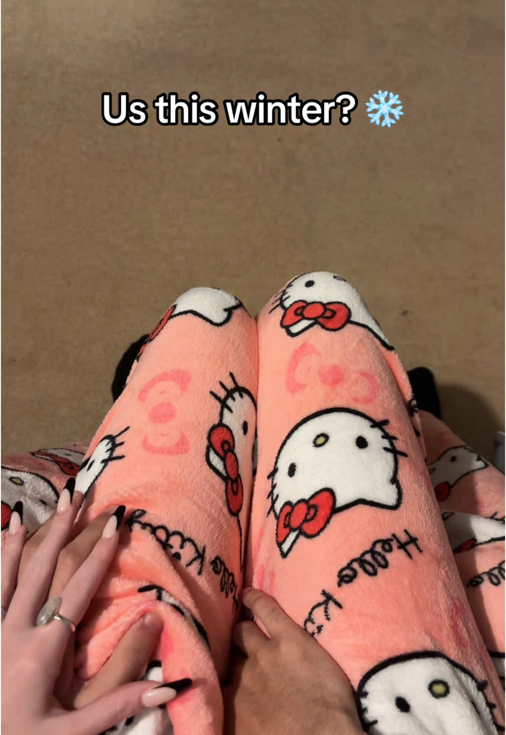 Tag him/her Asap 💕 #hellokitty #hellokittylover #couplegoals #matchingoutfits #pajamas #hellokittypajamas #couple #matchingpjs #hellokittylover