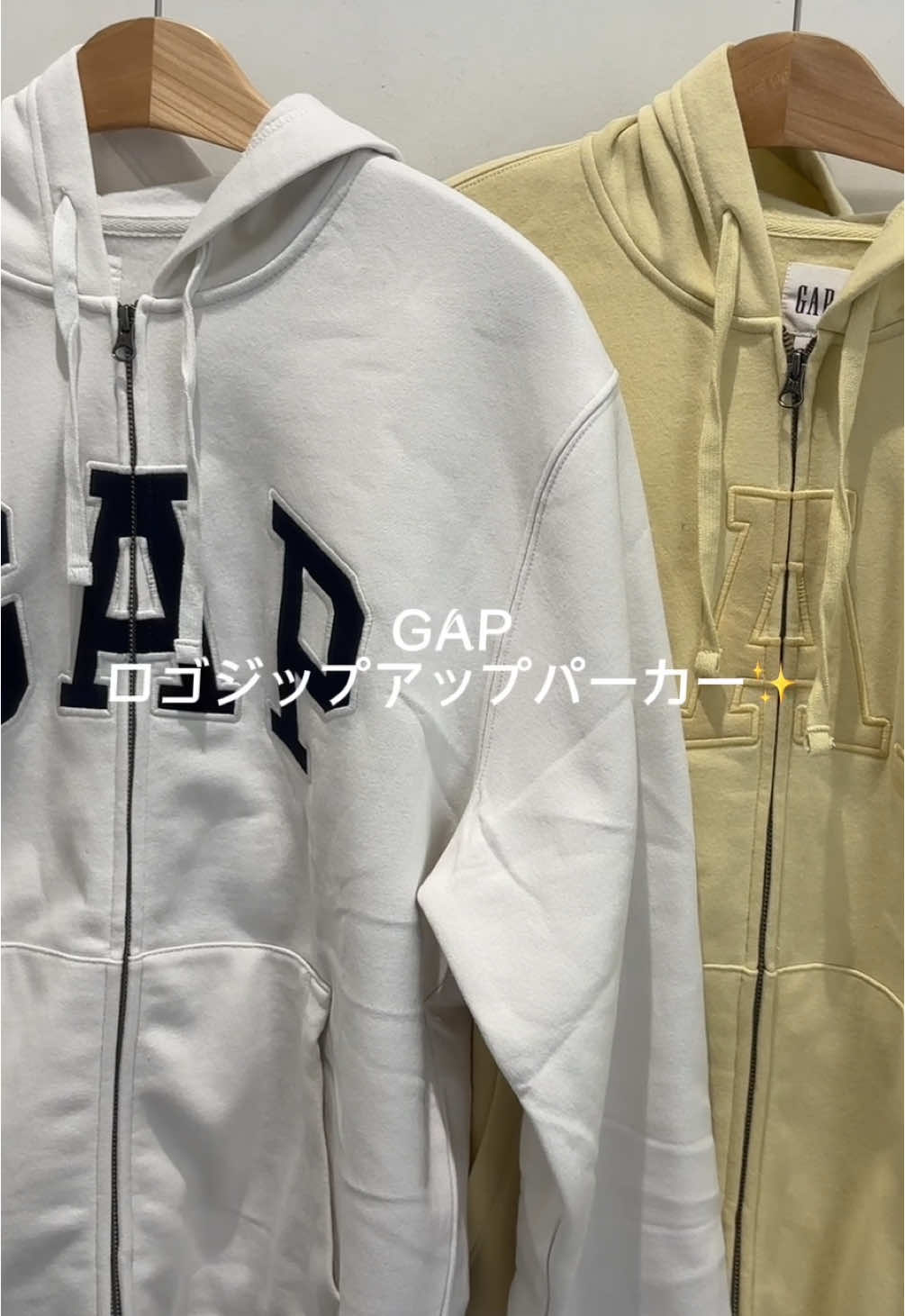 GAP新作✨ロゴジップアップパーカー新色でたよ💛#gap #gapコーデ #gapstaff #fyp #fypシ #ueno #ameyoko #おすすめ 