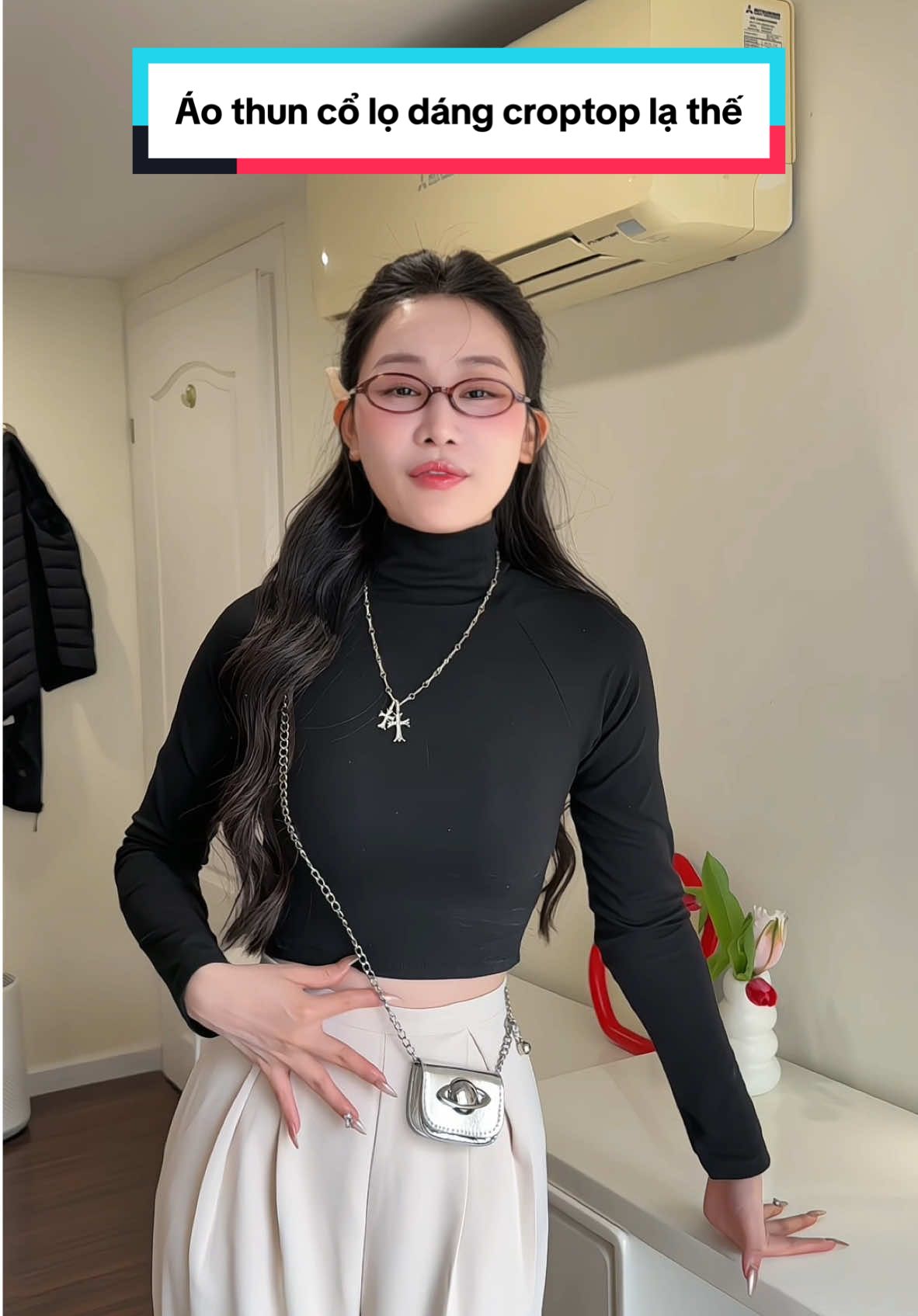 Áo thun giữ nhiệt cổ lọ dáng croptop vừa ấm vừa ăn chơi luôn #aogiunhiet #aocroptopcolo #aocroptop #xybca #aonuxinh #aothungiunhiet #xh #aothuncolo #trinhlunglinh96 #review #xyzbca #phoidoxinh #annakikivn #aocolocroptop #viral 