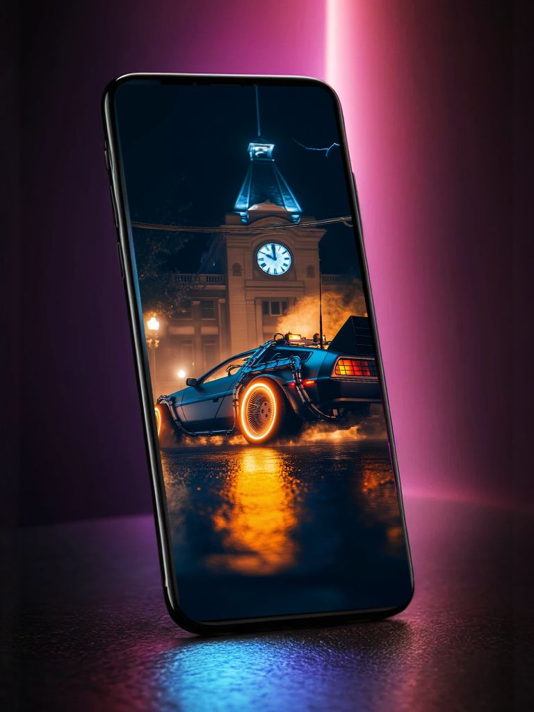 Waiting for the right Thunder at the right time...🕐🚗📽️🌩️#livelockscreen #aiwallpaper #aiartwork #HDWallpaper #livewallpaper4k #4kwallpaper #WallpaperDesign #DigitalArt #WallpaperAddict #shorts #8kwallpaper #videoviral #fyp #CreativeAI #backtothefuture #2025 #2024