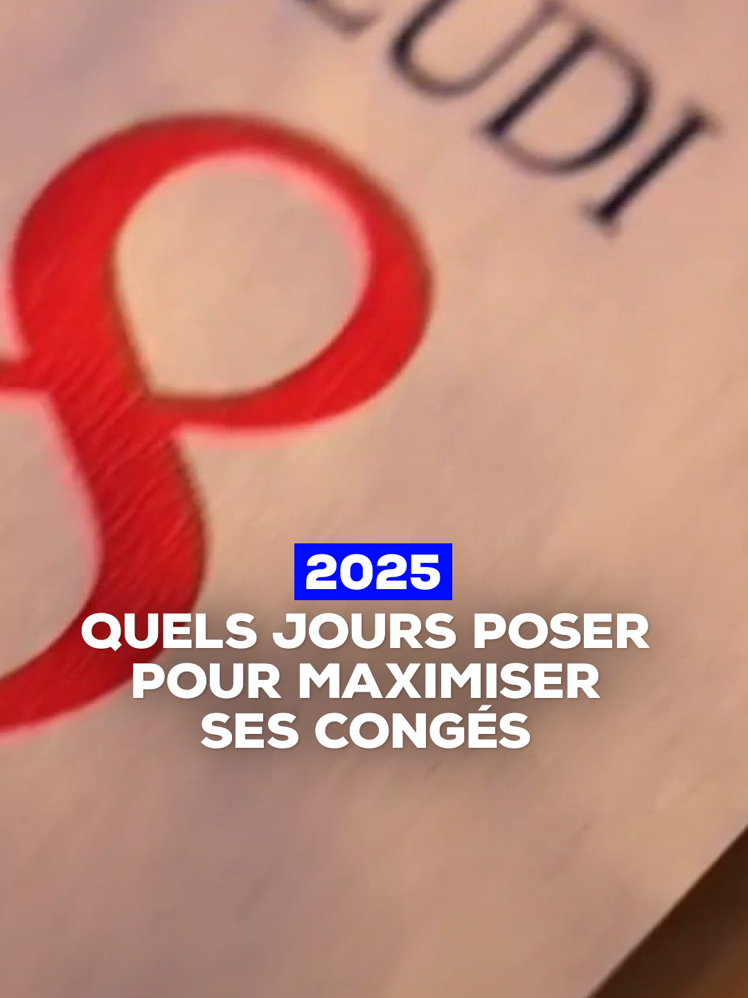 📆 Jours fériés 2025 : comment poser ses congés pour profiter d'un maximum de jours de repos ? De nombreux jours fériés tombent en pleine semaine en 2025. On vous explique comment profiter d'un maximum de vacances en posant un minimum de jours. #vacances #congés #vacances2025