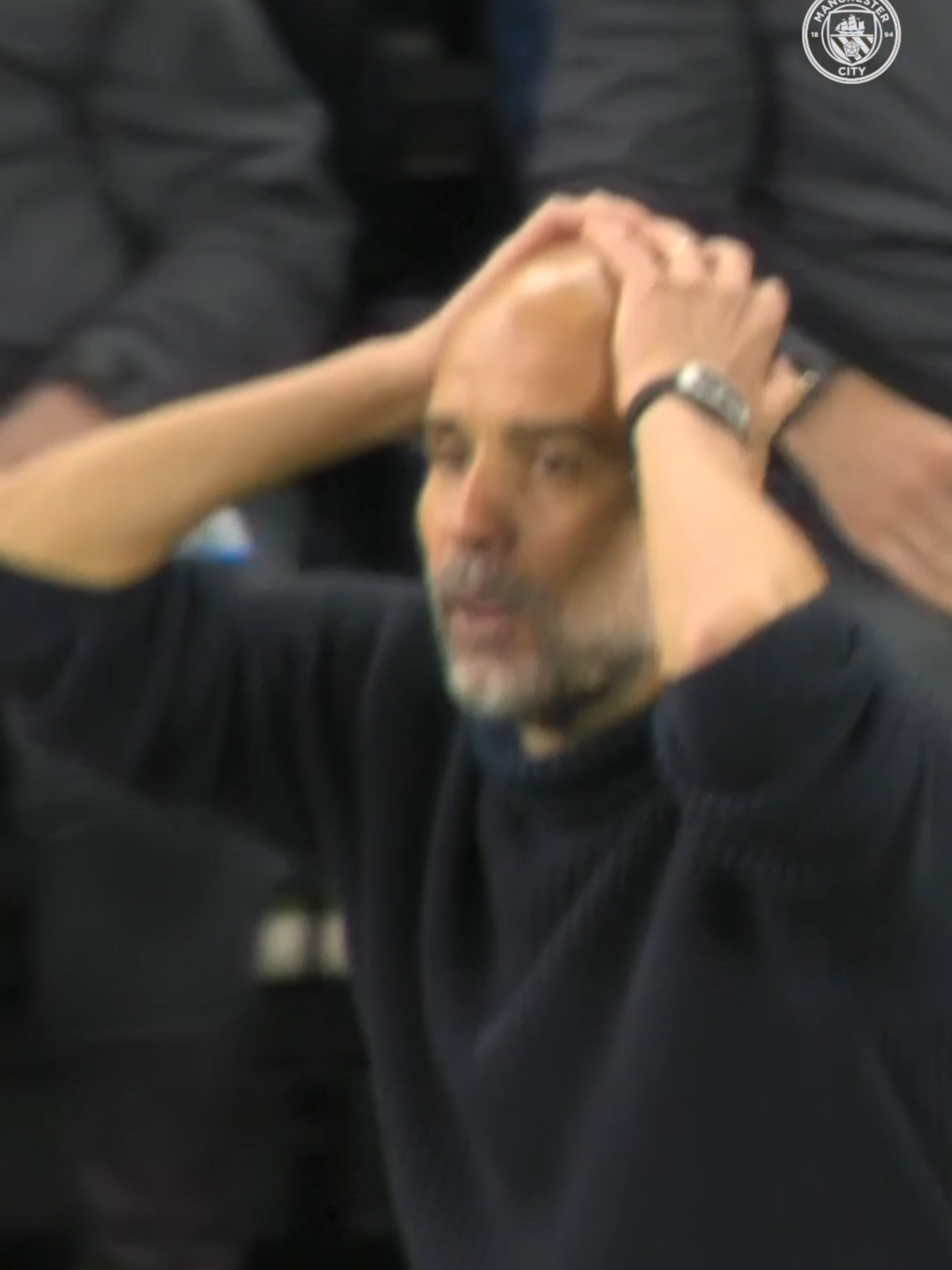 Throwback to this iconic #PepGuardiola moment from May 😅 #ManCity #Football #PremierLeague