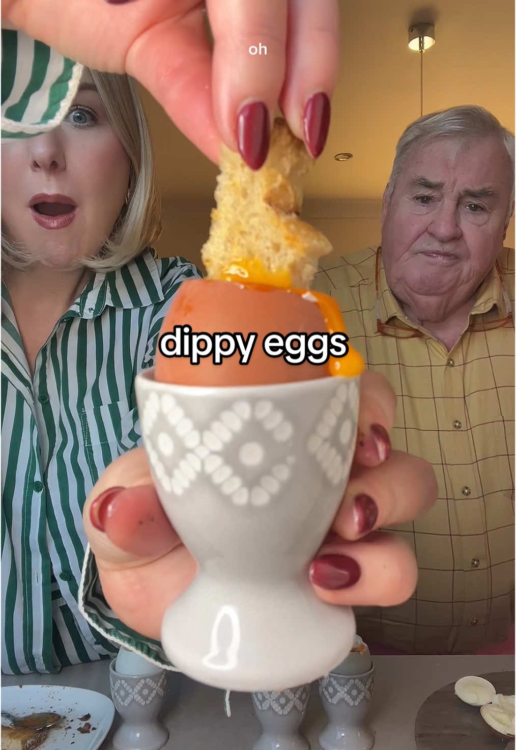 Joe loves a boiled egg! Thank you @Hope Batchelor for the inspo 🥚💛✨ #boiledeggs #dippyeggs #tastetest #breakfast not an ad but we’re super grateful to be working with Waitrose 🥰