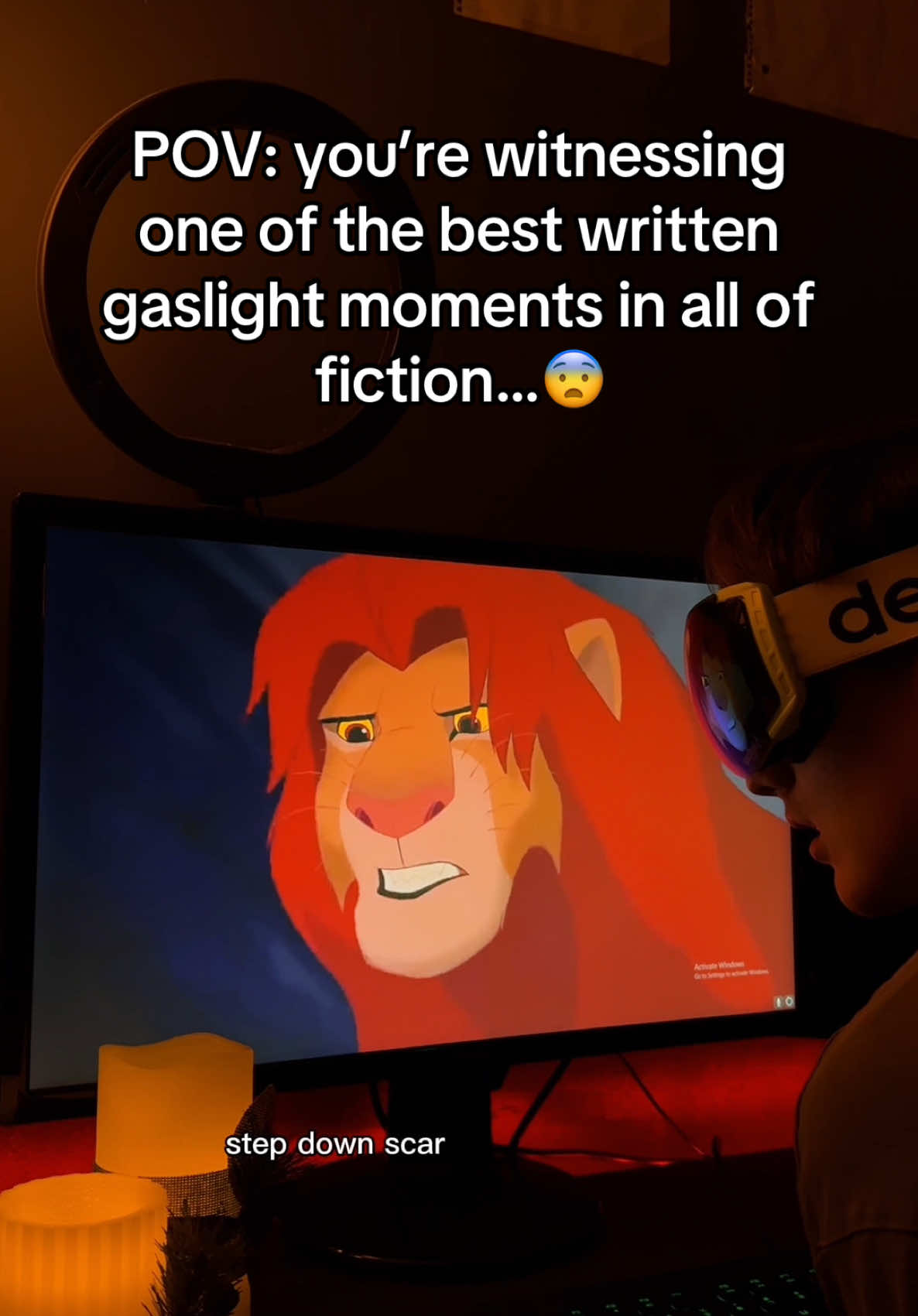 Scar is the original gaslighter😭 #fyp #foryou #foryoupage #movieclips #dialogue #movies #thelionking #lionking #mufasa #scar #simba 