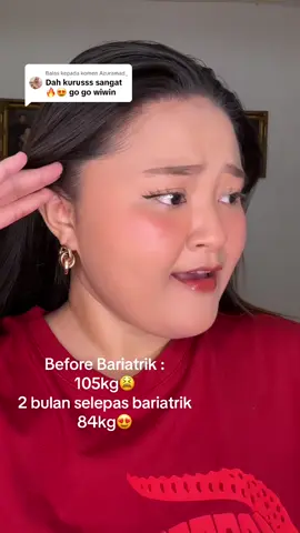 Membalas kepada @Azuramad_ Salam lost 21kg💋Target raya tahun ni nak pakai lawa2😍 Win buat Bariatrik dengan Dato @dranitha.haniffa 💋
