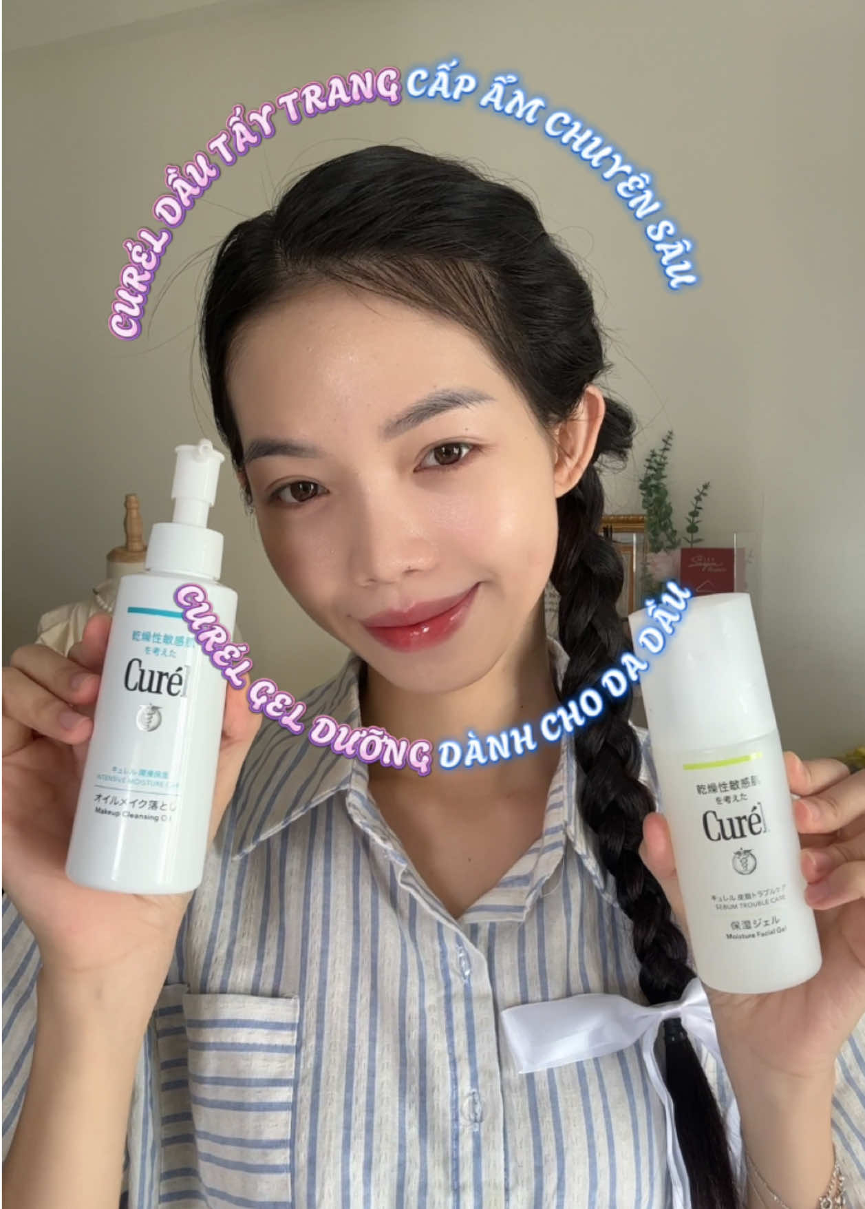 Da vừa treatment thì routine skincare nên dùng dầu tẩy trang & dưỡng ẩm như tui nhá! 🔥 #Curel #HoiDaSuCurel #Ceramide #ChamDaNhayCam 