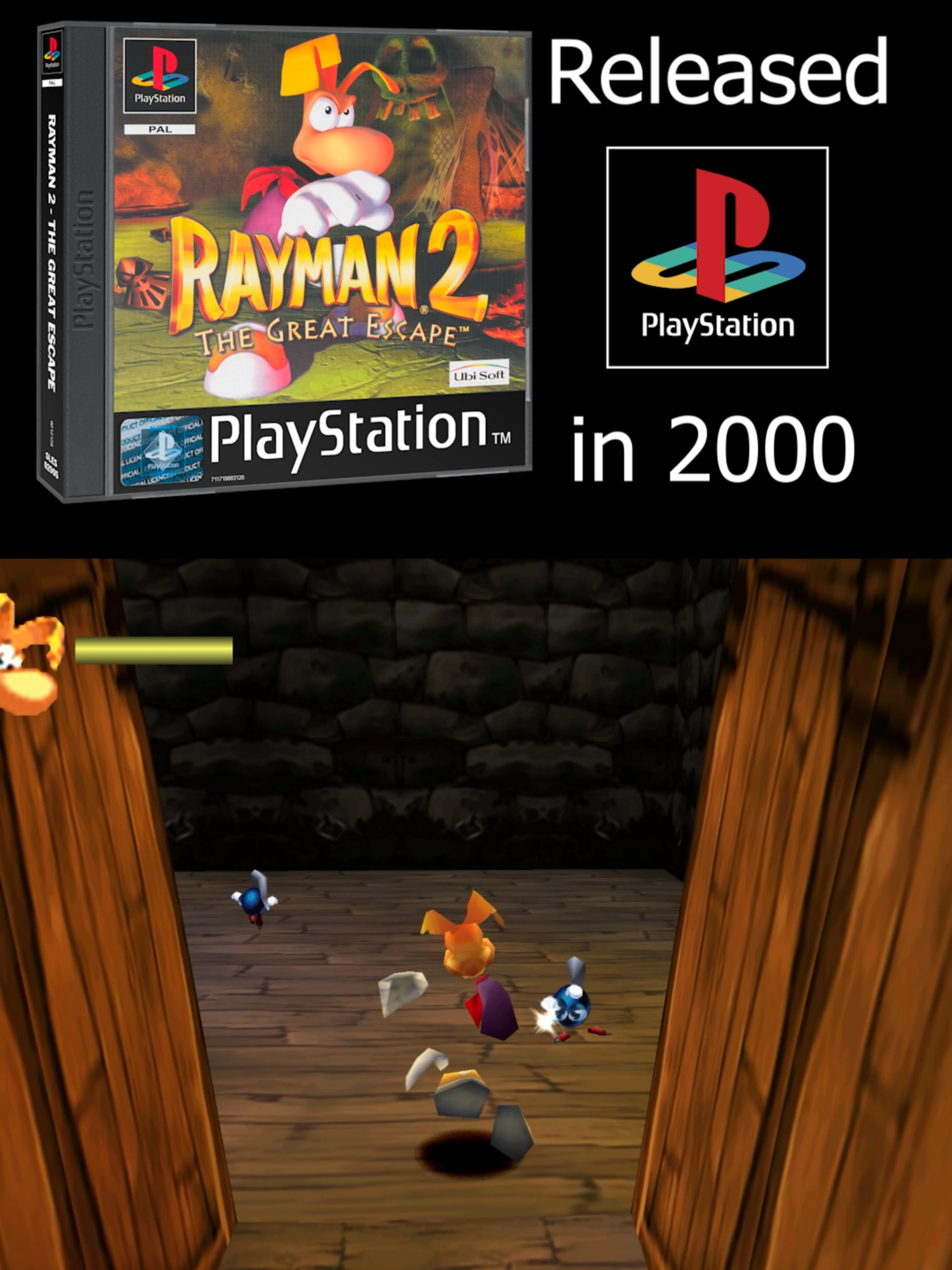 Retro Classic: Rayman 2 #playstation #fyp #ps1 #nostalgia #retrogamingtiktok #twitch #2000 #rayman #rayman2 #thegreatescape #great #escape