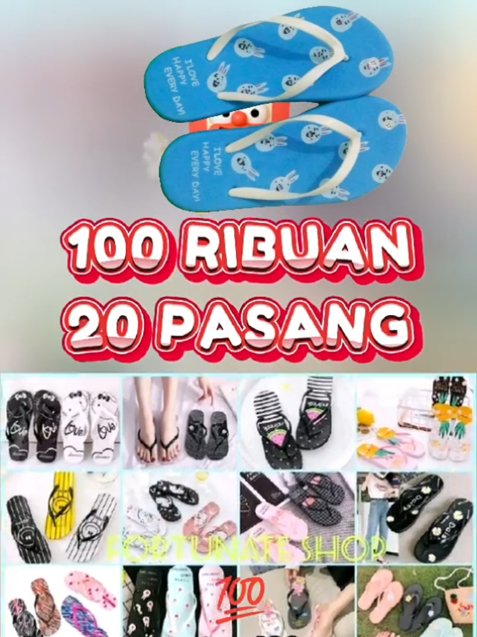 Promo 100 RIBUAN dapat 20 pasang sandal wanita dewasa #sandal #sandalwanita #sandaljepit #sandalcantik 