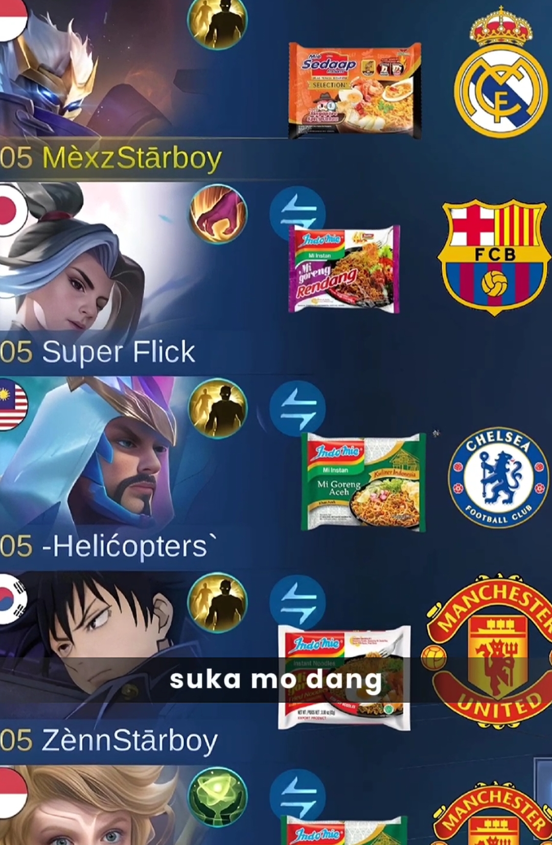 harith kebanyakan begadang cik😹 #mobilelegends  #realmadrid #barcelona #manchesterunited #chelsea