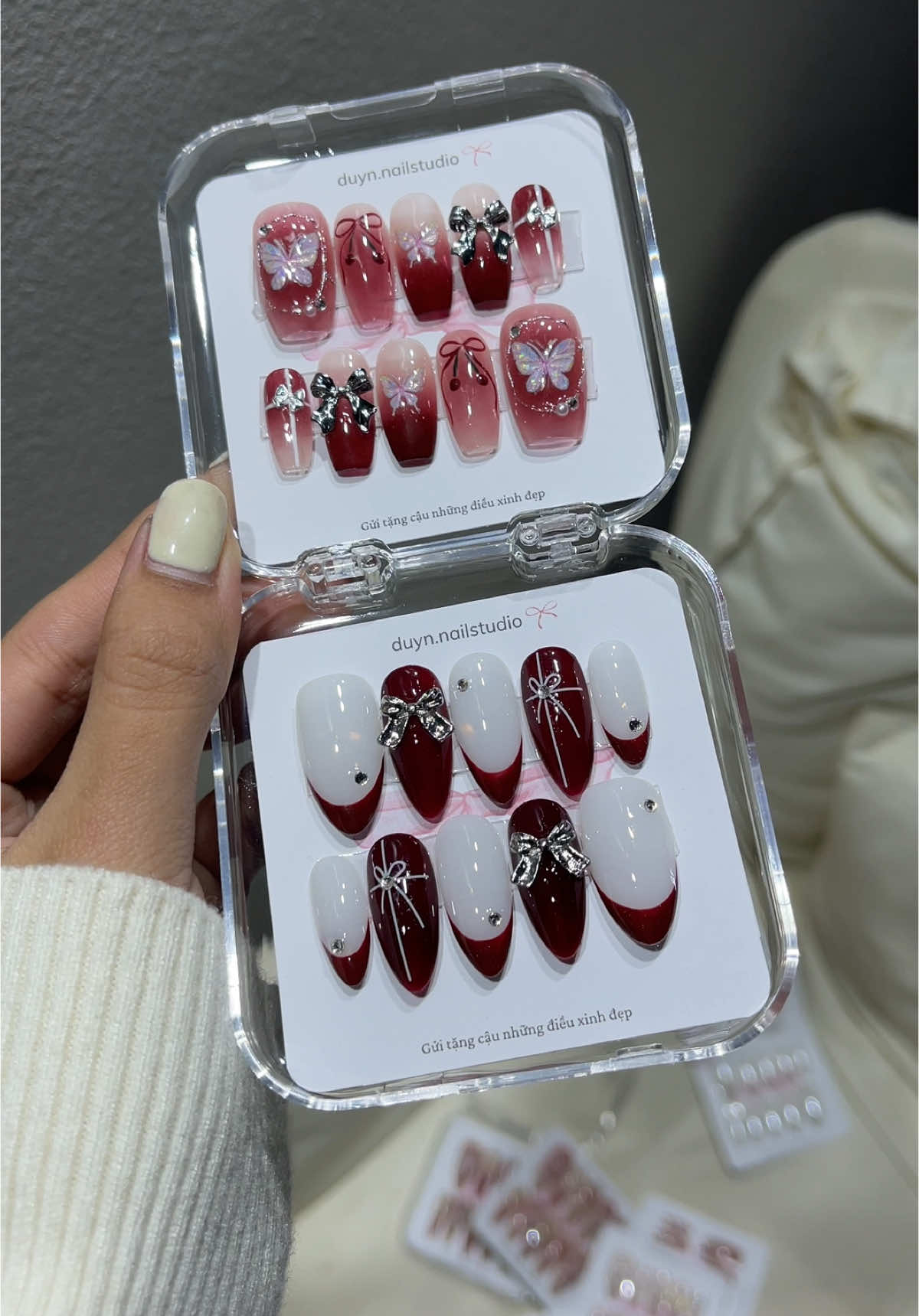 Tone đỏ xinh iu #nailboxthietke #nails💅 #viral #nailart #xuhuong #nailbox 