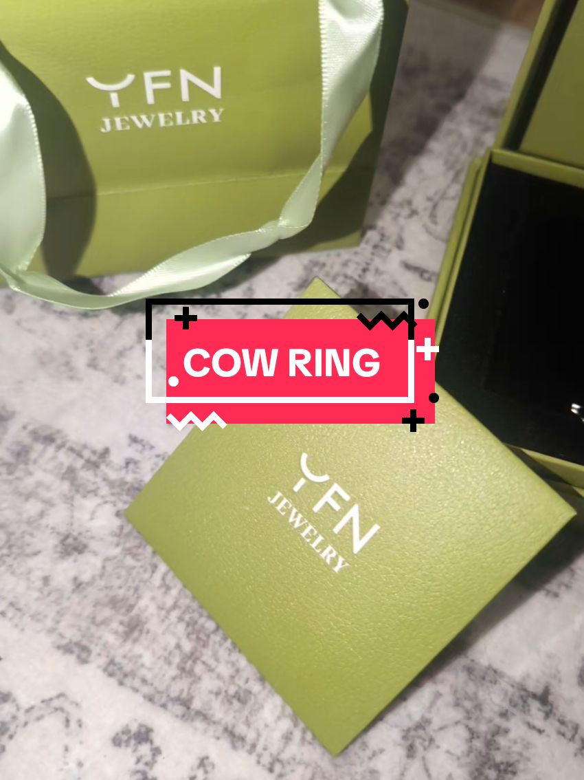 BEAUTIFUL COW RING REAL STERLING SILVER, NO GREEN FINGER! #affordable #musthave #newyear #viralpost #contentcreatortips #RINGS 