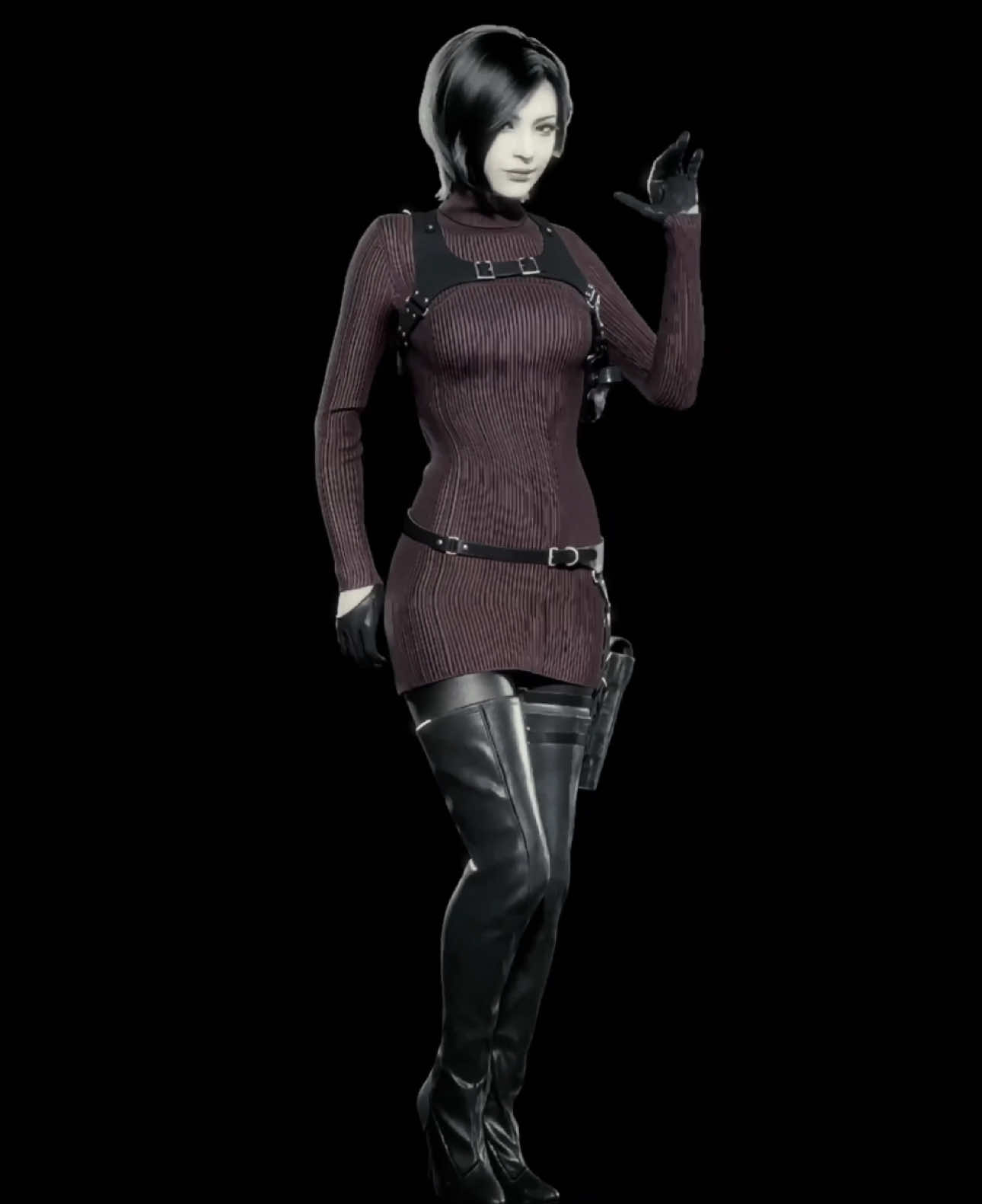 #ada | ARE U READYAYAYA !! ^o^ - triple post what the hell ANYWAYS unfortunately this is so flipping bad i remade this like 4 times now? whatever enjoy dancing miss wong heh.. 😈😈 scp: ethanwinterses  tags: #adawong #residentevil #residentevil4 #residentevil4remake #edit #fyp #fürdich 