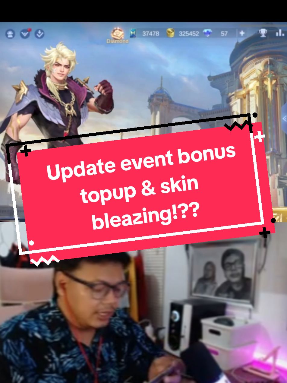 update event bonus topup&skin bleazing!?? #fyp #MLBBLukas #PeerlessLight #update 