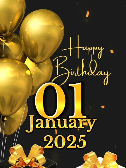 Happy Birthday 01 January 2025 Happy Birthday To You 🎂 Whatsapp Status #happybirthday #viral 