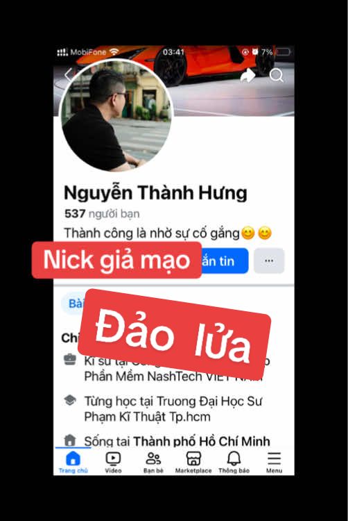 Chồng chị nào thì vào nhận ạ.  Chính chủ các anh ấy là bạn của nhau thật nhé.chúng nó lập nick giả theo các thành viên và thay tên. Xong lấy ảnh của chính chủ để đăng rồi vào comment ảnh của nhau như hội bạn thật để nhằm tạo dựng mình là nhân vật thật. Phải nói là tập đoàn rất hệ thống nhé. Có cả họ hàng vào comment tương tác . Và những nick này tạo cách đây mấy năm rồi.đã đi lừa rất nhiều. Cả nhà chia sẻ để cảnh báo đến chị em tránh xa bọn chúng ra ạ. #canhbaoluadao 