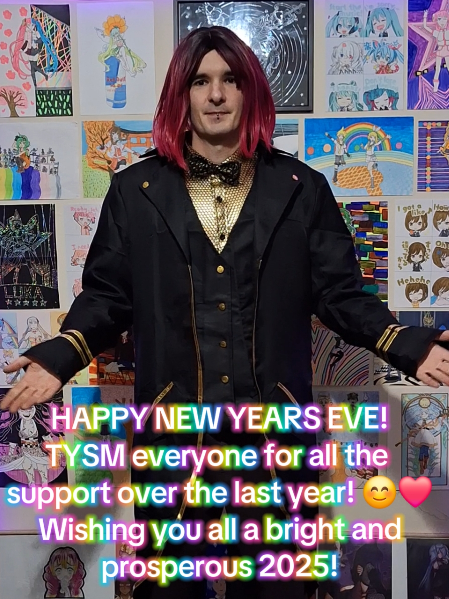 Happy new years eve! Thank you so much for all the support over the last year! #cosplay #megurineluka #newyear #artwork 