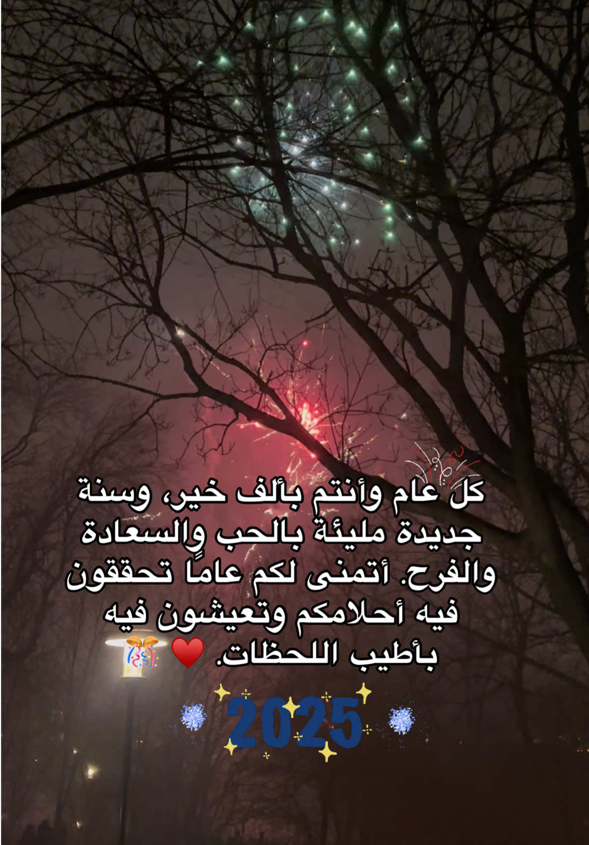 كل عام وأنتم بخير! 🎉❤️ أشكركم من كل قلبي على دعمكم وحبكم واهتمامكم. وجودكم وتشجيعكم يعني لي الكثير. مع بداية هذا العام الجديد، أتمنى لكم جميعًا الفرح والنجاح والتوفيق. أتمنى أن يقترب كل واحد منكم أكثر من أحلامه وأن يكون هذا العام مليئًا باللحظات التي لا تُنسى. احبكم 🫶🏻🥰#كل_عام_وانتم_بخير #سنة_جديدة #كل_سنه_وانتم_طيبين #السويد #ستوكهولم #2025 #happynewyear 