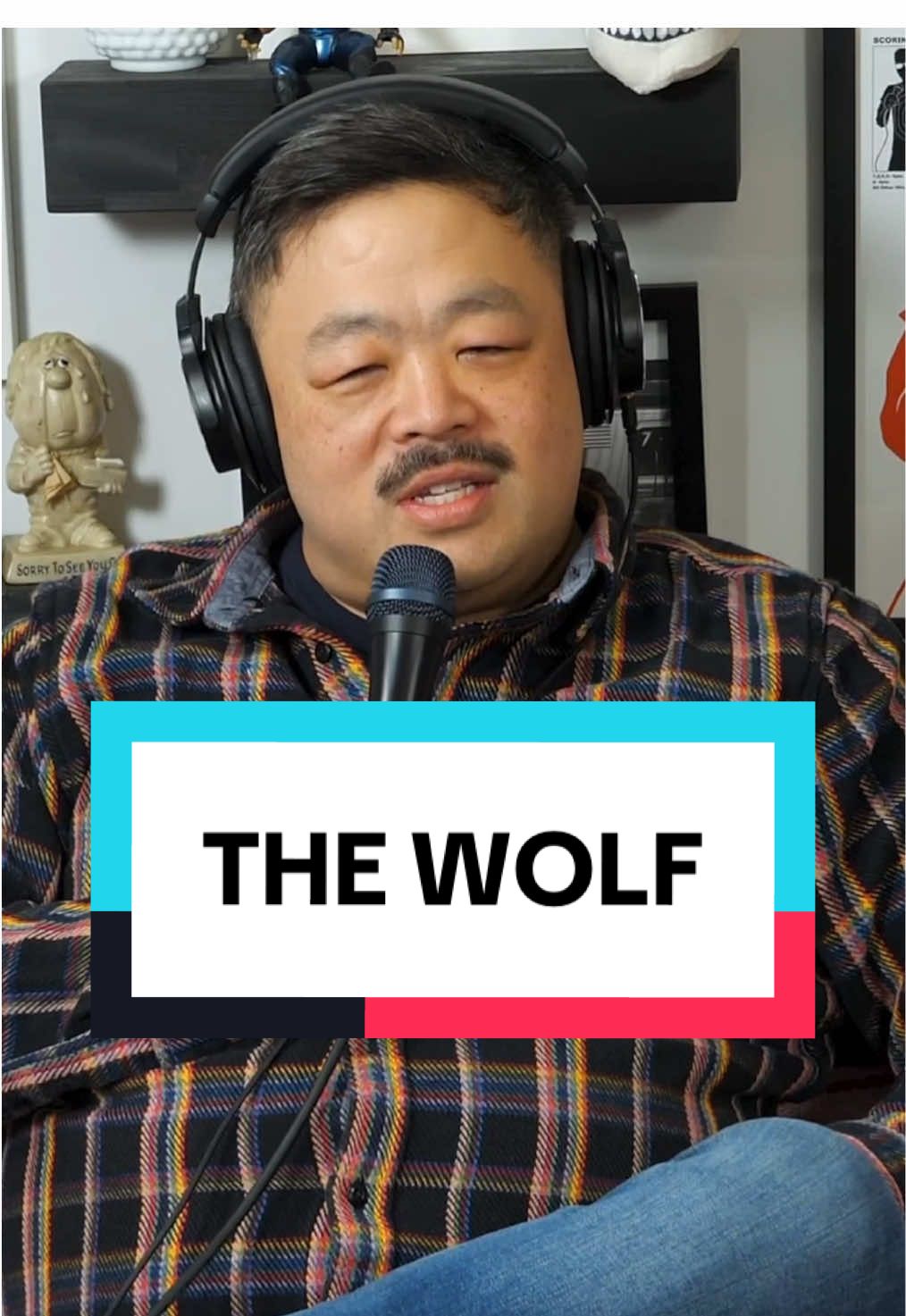 The otter who cried wolf 🦦🐺🤣 #wolf #bear #intothewoods #thedownsidepod #podcastclips #funny #standupcomedians #comedy 