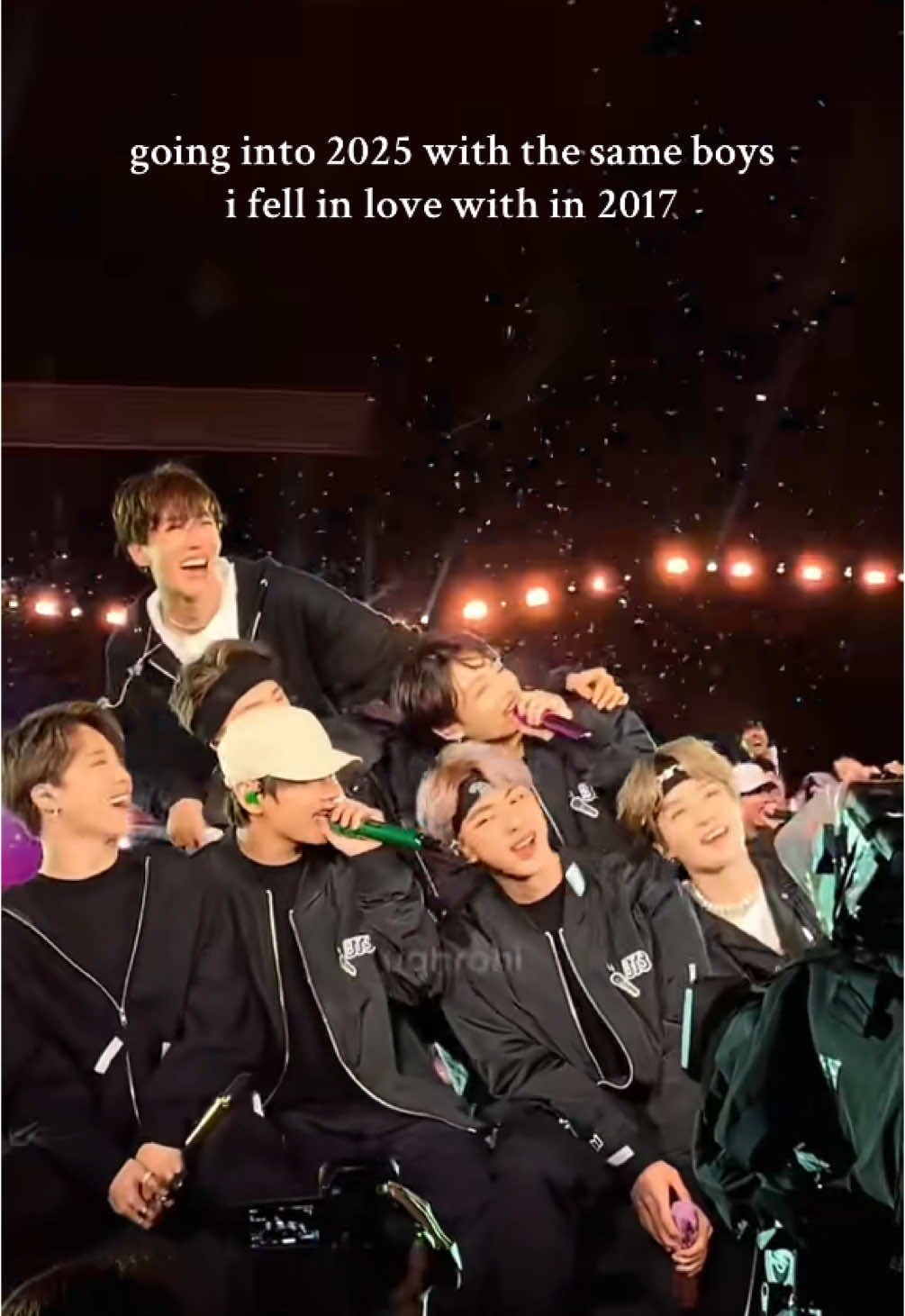 and we’ll be back together in 2025!!!!!!! #bts #btsarmy #bts_official_bighit #jungkook #taehyung #jimin #namjoon #yoongi #jin #jhope 💜