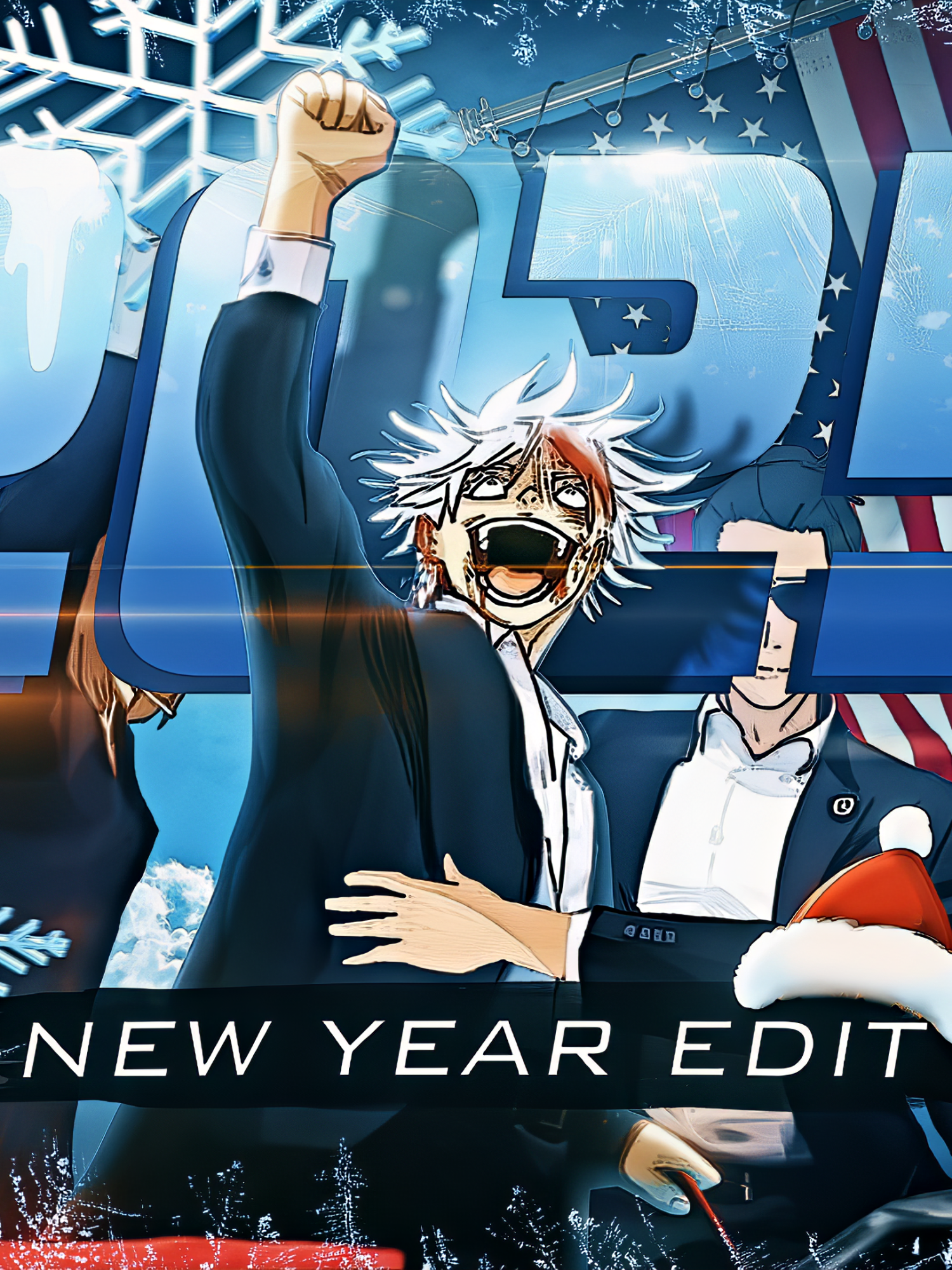 President Gojo | New Year special 🎄 T: #gojo #gojosatoru #jujutsukaisen #edit #amv #anime #newyear #newyear2025