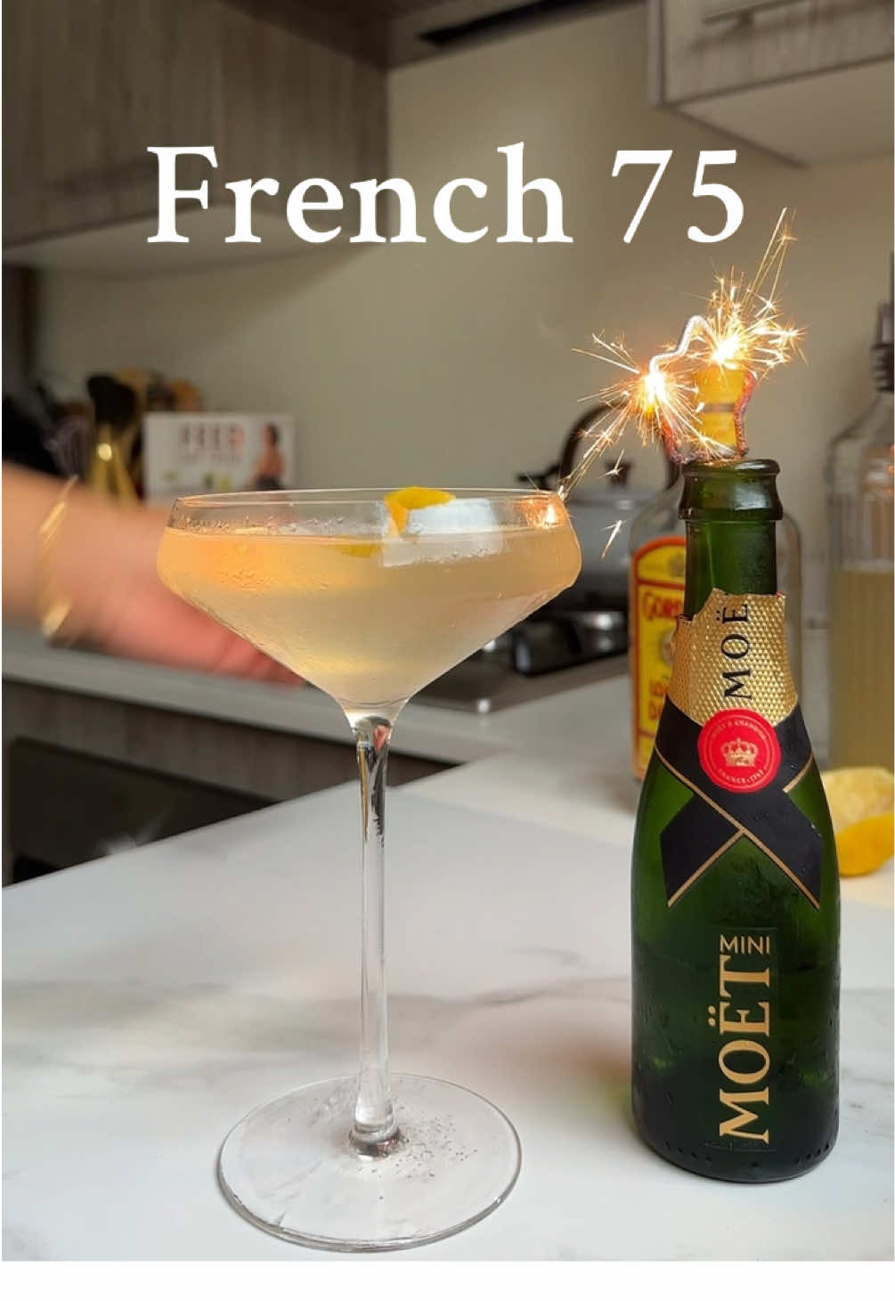 French 75 to celebrate and bring in the new year!!! Love you guys be safe HAPPY NEW YEAR TRIBE #NEWYEAR25 #fyp #feedmytribe #FoodTok #cocktailtok