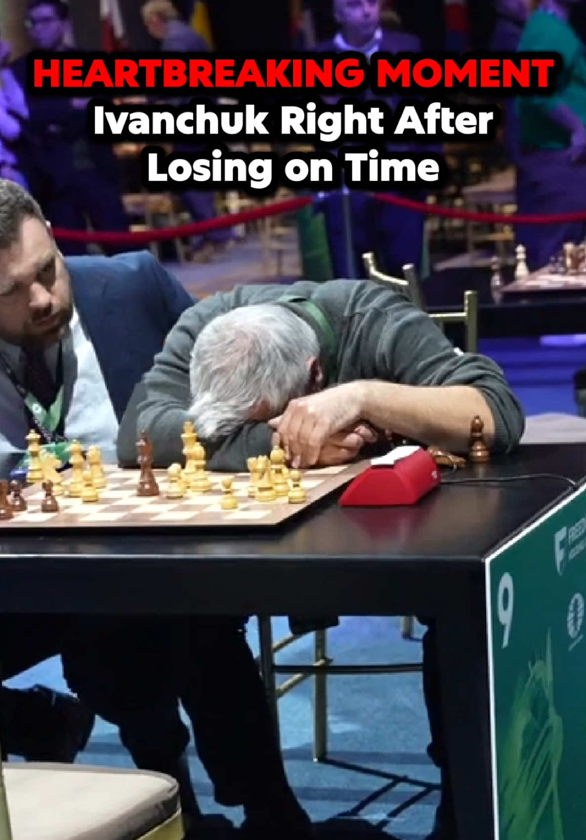 Ivanchuk CRIES After Losing on Time, Chess is BRUTAL… #chess #chesstok #chesscom 