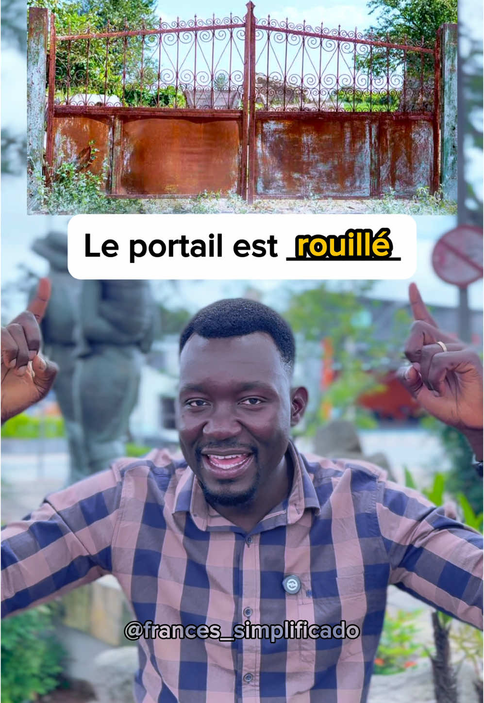 👉🏾L’assiette est fêlée = o prato está riscado  👉🏾 La voiture est rayée = o carro está riscado  👉🏾 Le portail est rouilé = o portão está enferrujado  👉🏾 La chaîne est brisée = a corrente está quebrada  👉🏾 Le pantalon est troué = a calça está furada  E aí, acertou quantas?😅 #aprenderfrances  #cursodefrances #professordefrances #francesparabrasileiros 