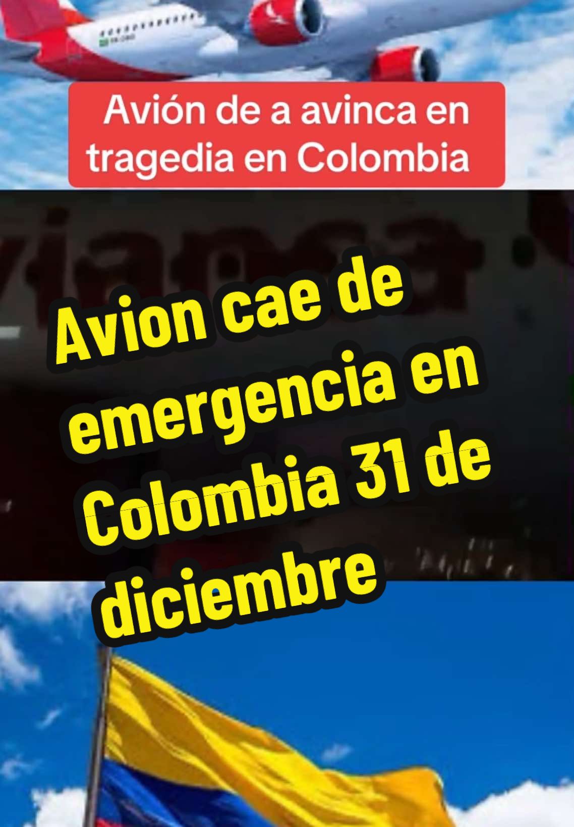 Avión de avinca en tragedia en Colombia #avion #avianca #aeropuerto 