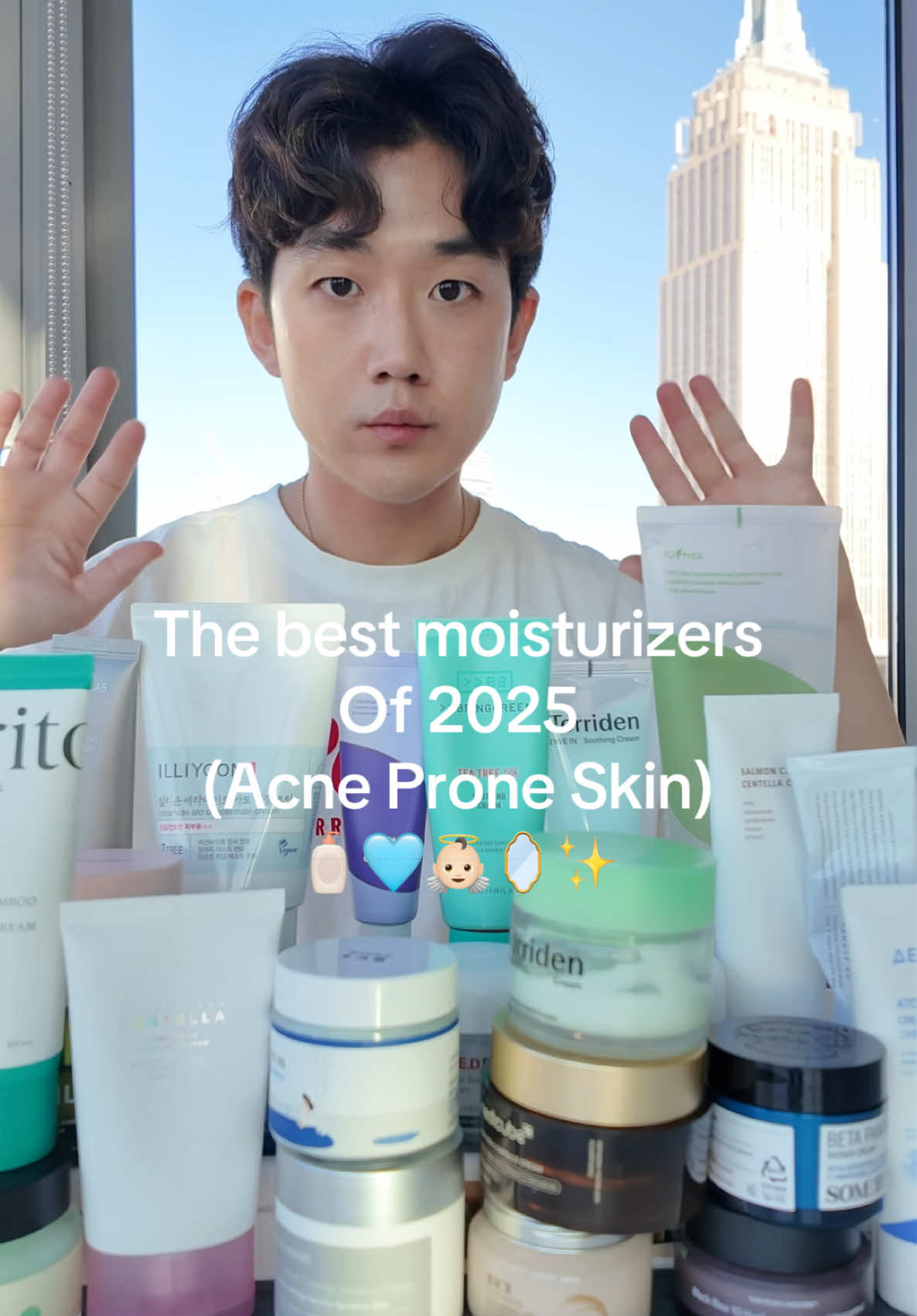 Best moisturizers for acne prone skin 2025 #acne #acneproneskin #kbeauty #koreanskincare #acnesafe #skintok #acnemoisturizer #glassskin @Heveblue Cosmetics @PURITO SEOUL @dr.althea_official @ROUND LAB @TORRIDEN US 