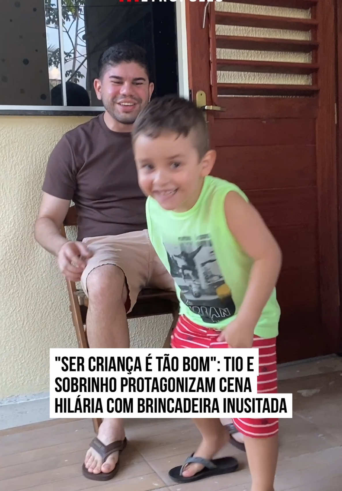 😂🐄🫶 A internauta Viviane Cavalcante compartilhou um vídeo #divertido do marido, Rodrigo, e do #sobrinho Micaías, que fez a internet cair na #gargalhada. Na cena, o garotinho entrou em uma #brincadeira hilária com o tio, na qual ele fingia que Micaías estava invisível. Para voltar ao 