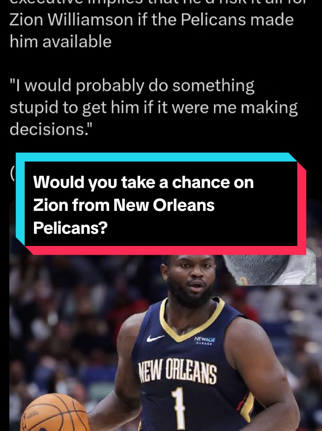 Yes Zion? No Zion? #BreakdownwithDennyBlanco #NBA #Basketball #nbahighlights #nbaedits #fyp #greenscreen #zion #neworleanspelicans 