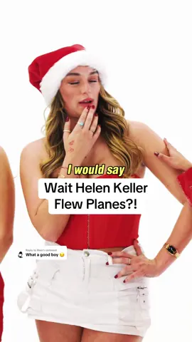 Replying to @Maia Helen Keller Flew Planes?! 😅