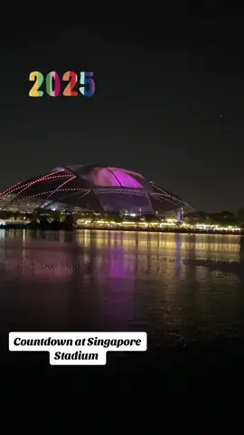 Countdown at Singapore Stadium  Happy New Year 2025 #happynewyear #countdown  #2025 #stadium #singaporestadium #fireworks 