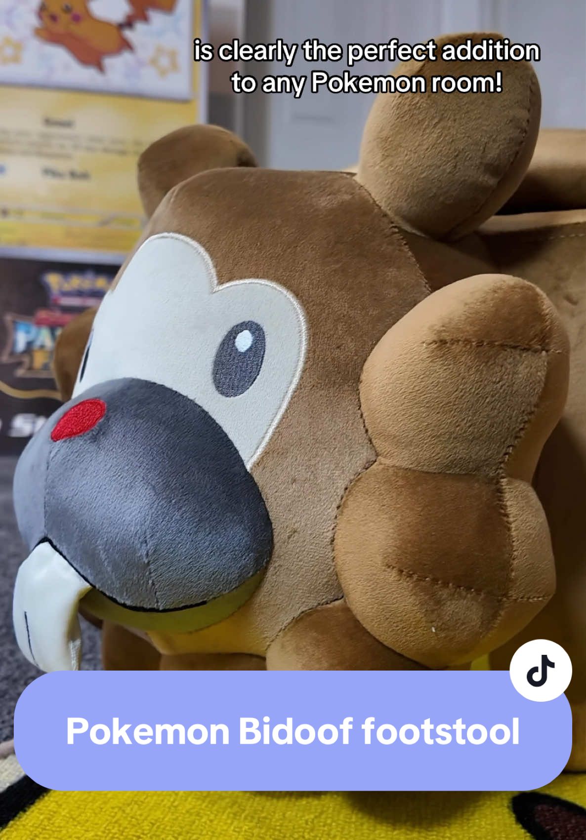 Bidoof footstool from Pokemon Center Japan unboxing ✨ I ordered this way back in July and she’s finally arrived! 💛 Which other pieces of Pokemon furniture would you make real? 💫 @Pokémon UK and Ireland @Pokémon Company Int’l #pokemon #pokemontiktok #pokemoncommunity #pokemoncenter #pokemoncenterjapan #bidoof #unboxingvideo 