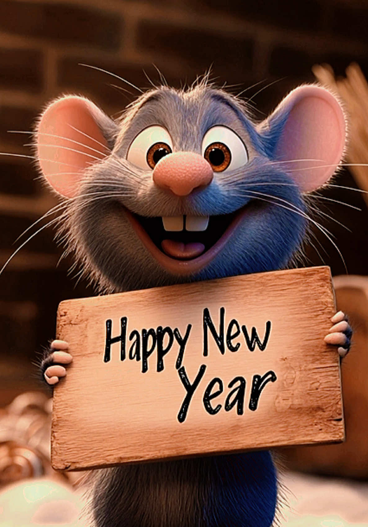 Happy New Year 2025! Use this cute little mouse as Live Photo for iPhone! Wallpaper ideas for Christmas. #livewallpaper #livewallpaper4k #2025 #newyear #happynewyear 