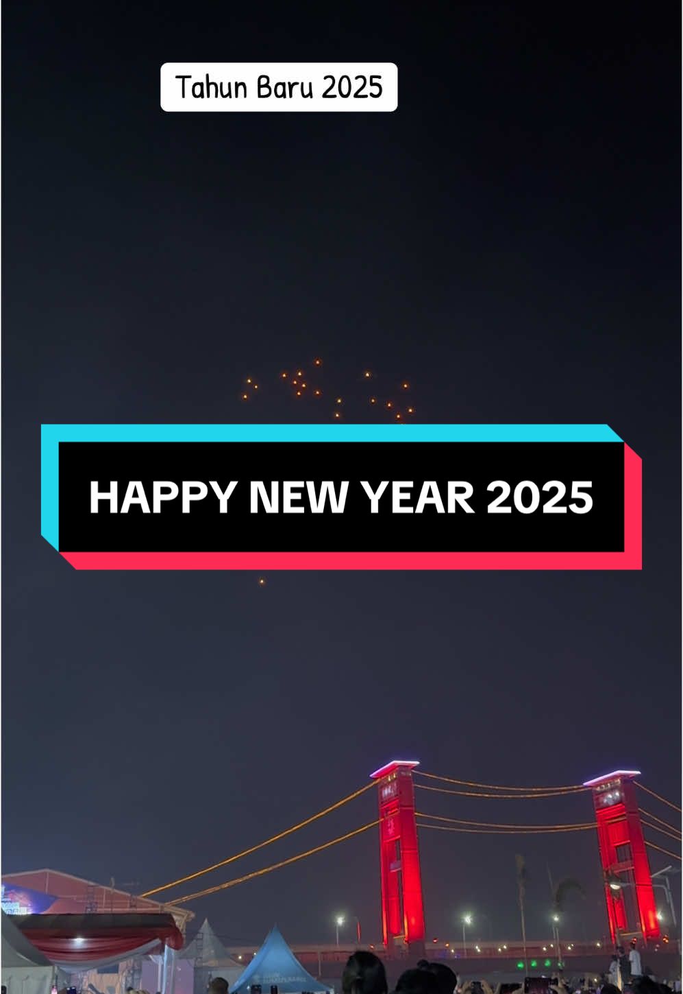 Happy New Year 2025 Penampilan 150 Drone di Palembang  #palembangdrone #drone150 #pemkotpalembang #amperapalembang 