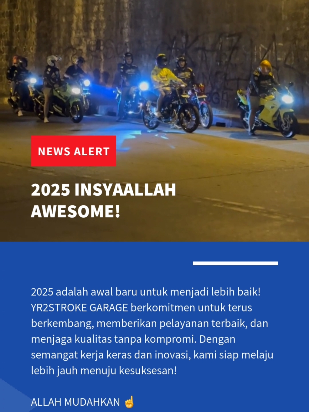 Allah Mudahkan 2025 ☝️ 📍YR2STROKE GARAGE (Restorasi dan Modifikasi Motor 2Tak) 📲 Telepon/WA : 0822-7741-7496 (wa.me/6282277417496) 🏠Alamat Lengkap : DK Gedongan No.YR2 RT02 RW06 Desa Gedongan, Kecamatan Colomadu, Kab. Karanganyar Provinsi Jawa Tengah 🌏Google Maps : https://maps.app.goo.gl/Ri4GMvz9rR8K2i4r6 #yr2stroke #yr2strokerecovery #2takindonesia #2tak #2takmodifikasi #2taksolo #2takmenolakpunah #2stroke 