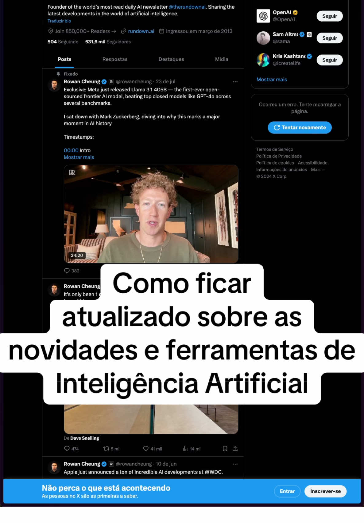 Como ficar atualizado das novidades de inteligência artificial? 2 referências nesse vídeo #app #inteligenciaartificial #fy #foru #paratiiiiiiiiiiiiiiiiiiiiiiiiiiiiiii #for 