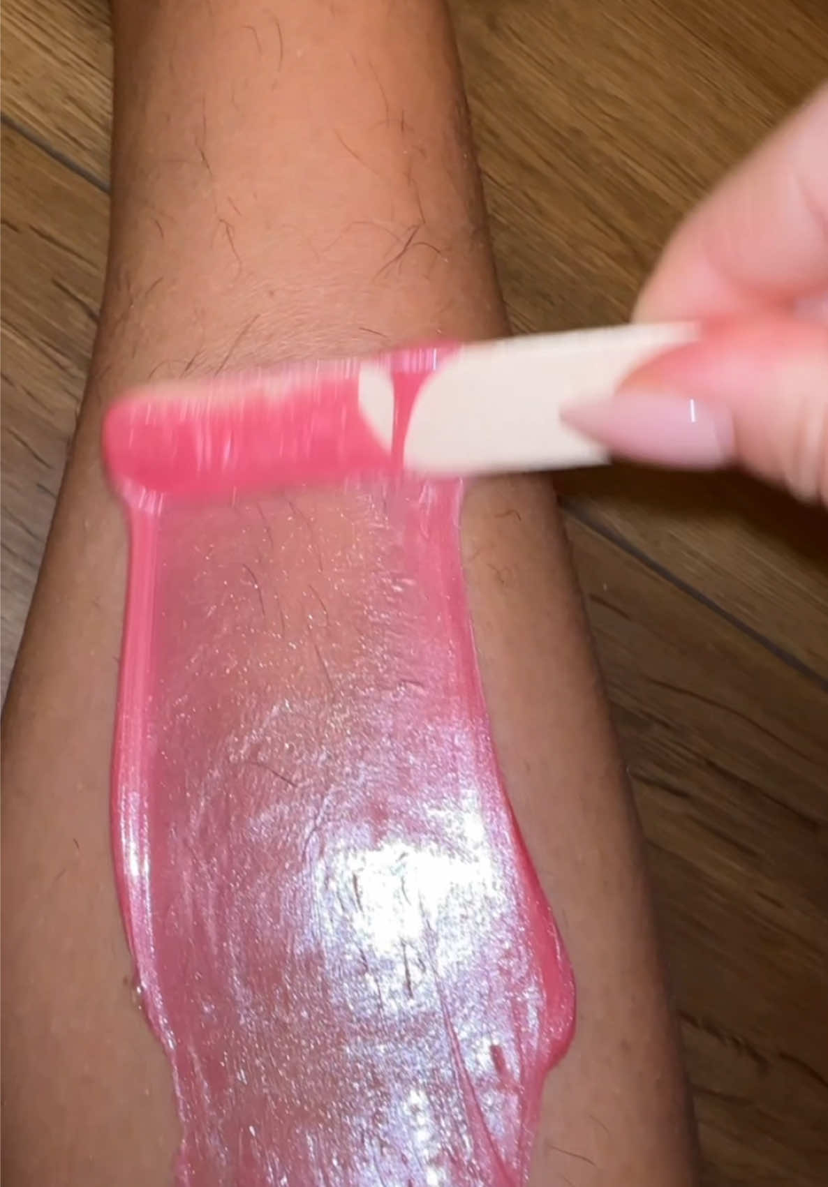 Leg wax routine! Exfoliating is key to getting perfect results when waxing! #foryoupage #fyp #foryou #wax #waxing #satisfyingvideo #oddlysatisfyingvideo #asmr #asmrvideo #asmrsounds #hairremoval #waxremoval #waxingvideos 