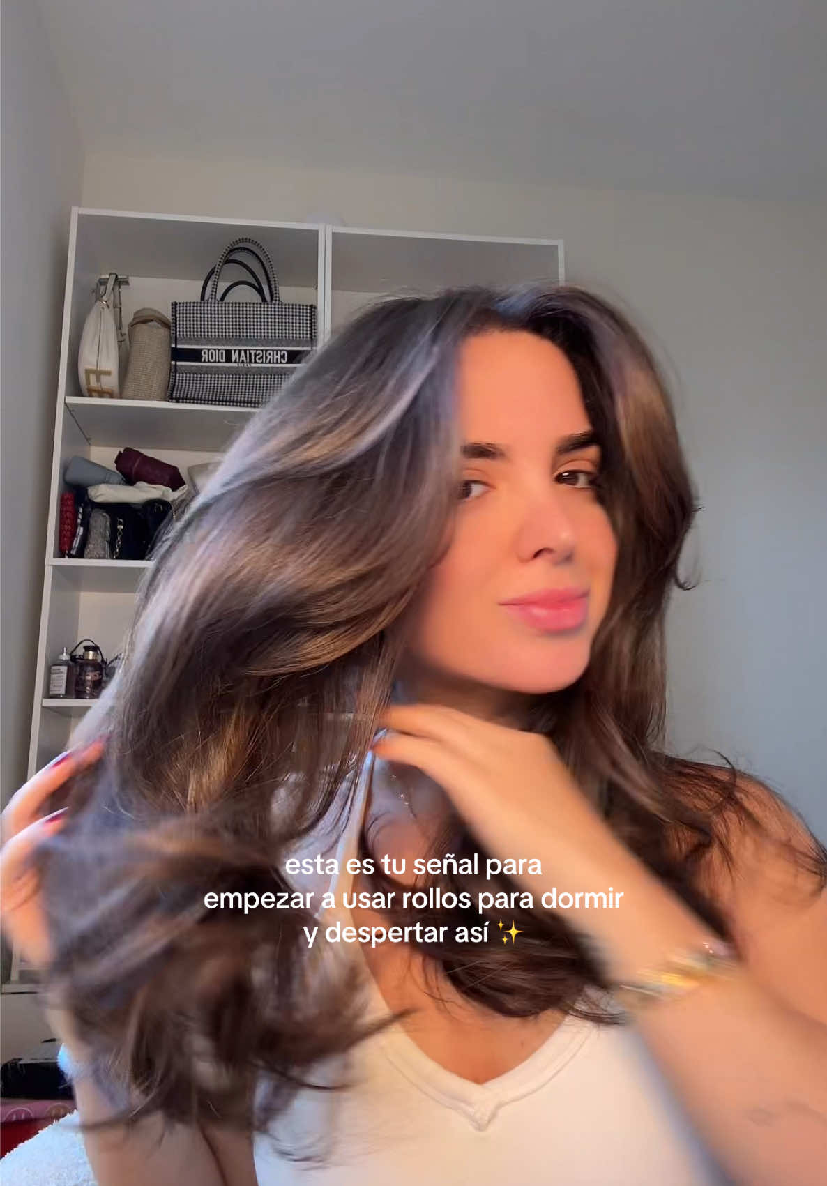 tu señal para dormir con los overnight rollers ✨ #overnightcurls #blowoututorial #rollosparaelcabello #pelosanoyfuerte #hairstyletutorial #viralvideos #fyp #hairtok #cortemariposa🦋🦋🦋 