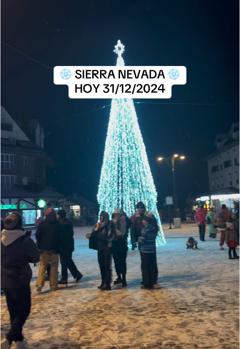 31/12/2024. Increíble llegar a Sierra Nevada y que empiece a nevar 😍🥶❄️ #sierranevada #españa #invierno #nieve #añonuevo #año2025