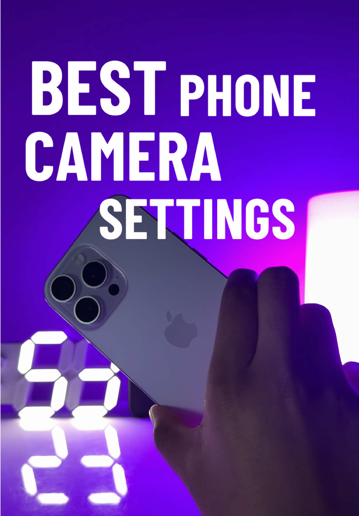 Best phone camera settings for pictures! 😍🔥#iphone16promax #iphone16pro #iphonetips #iphonecamera #apple #aesthetic #fyp #tech #techtok #creatorsearchinsights 