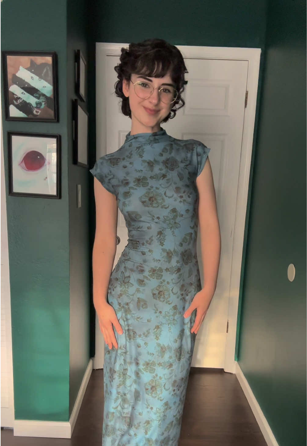 MY FIRST EVER SOLO SEWING PROJECT COMPLEEEEETE!!! sewing pattern by the Etsy shop: PatternApothecary called the “Lily Dress” :) #sewing #fyp #outfitinspo 