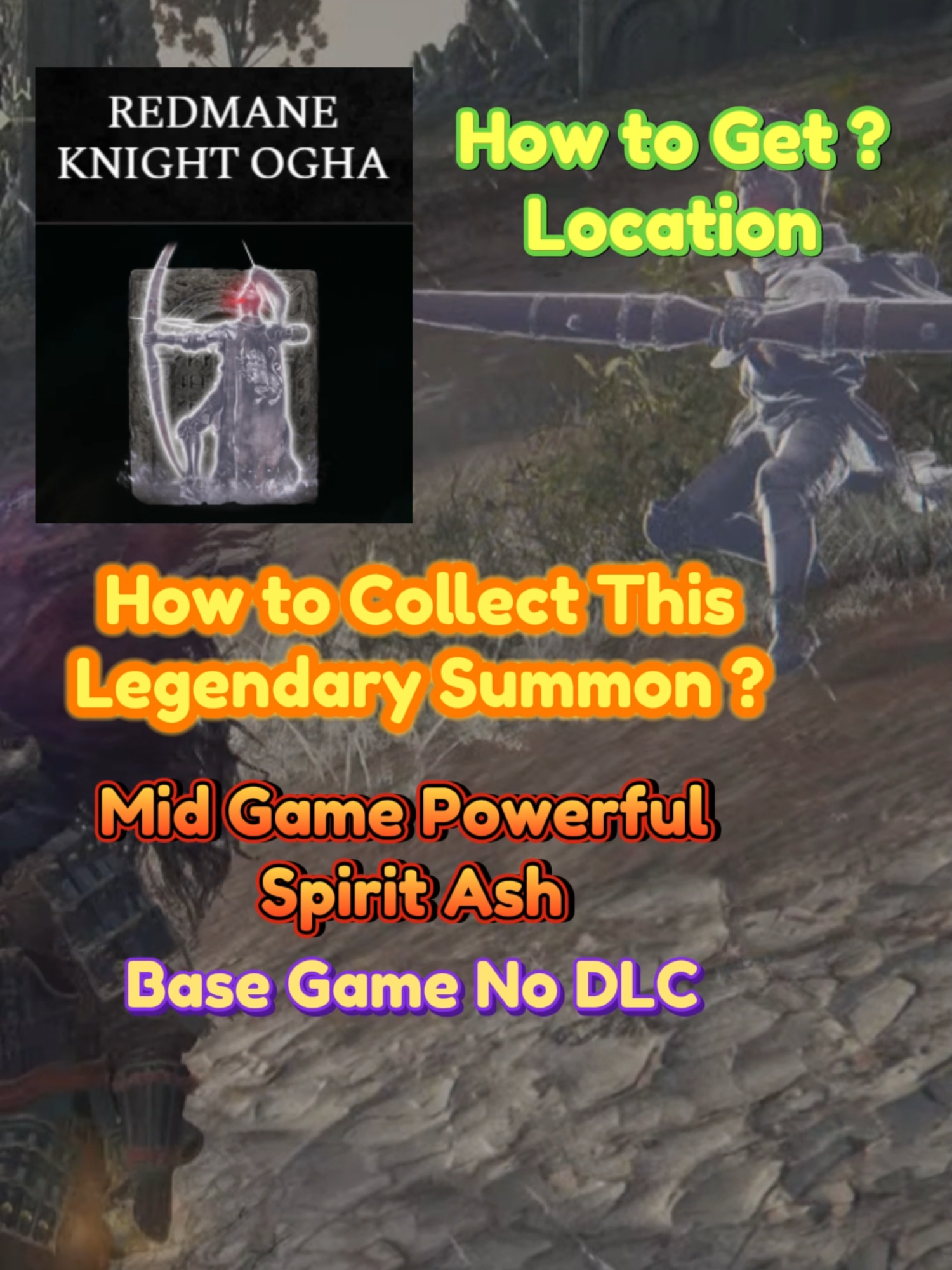 Redmane Knight Olga Location Elden Ring Legendary Summon Spirit Ash No DLC Base Game - Powerful Spirit Ash, How to Get Redmane Knight Olga ? Tutorial Elden Ring, Tips and Location #eldenringtips #eldenringtutorial #eldenringlocation #eldenringbuild #eldenringguide #eldenringbuilds #eldenringsummon