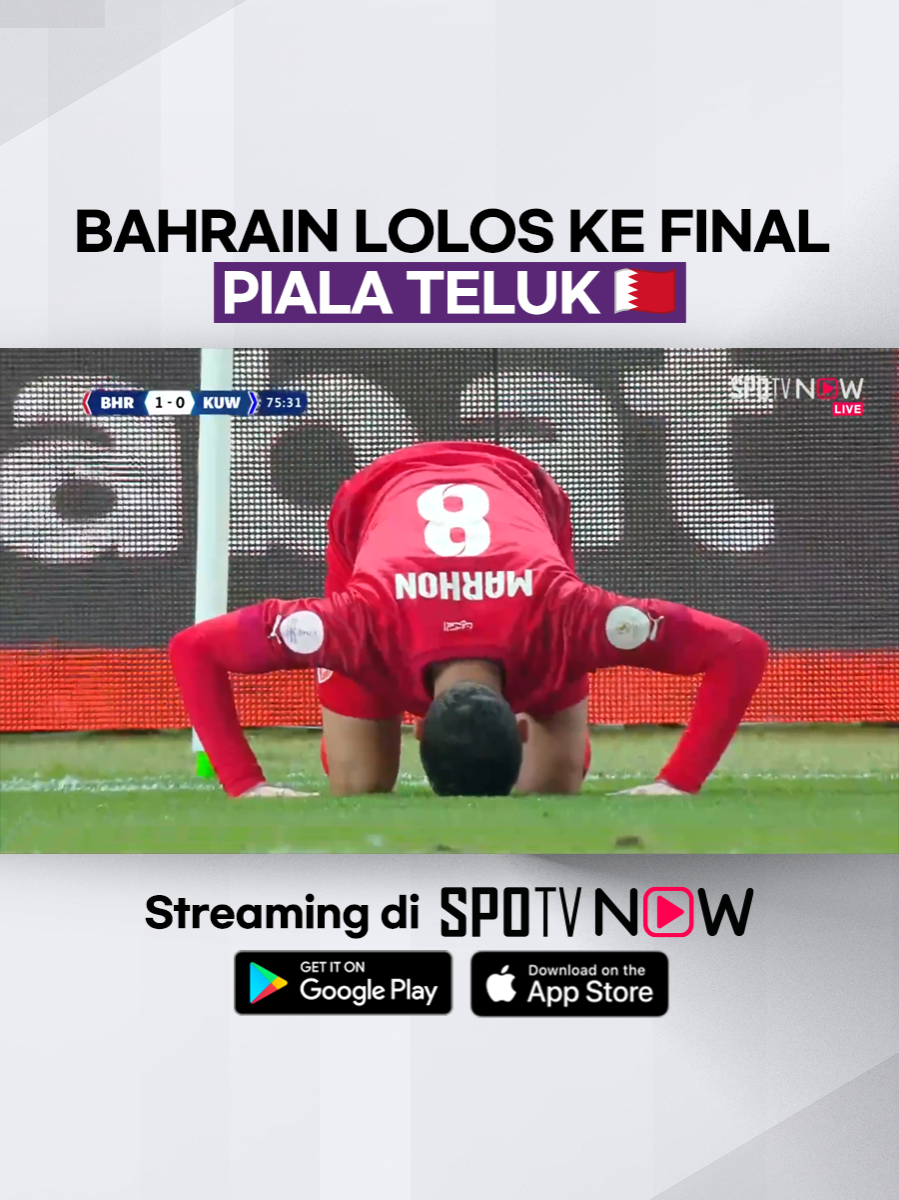 #ArabianGulfCup ⚽ - Bahrain dipastikan lolos ke babak Final Arabian Gulf Cup setelah mengandaskan tuan rumah Kuwait 1-0! Saksikan Arabian Gulf Cup hanya di Aplikasi #SPOTVNOW! ⏭️ https://onelink.to/spotv_indonesia #SPOTV #SPOTVIndonesia