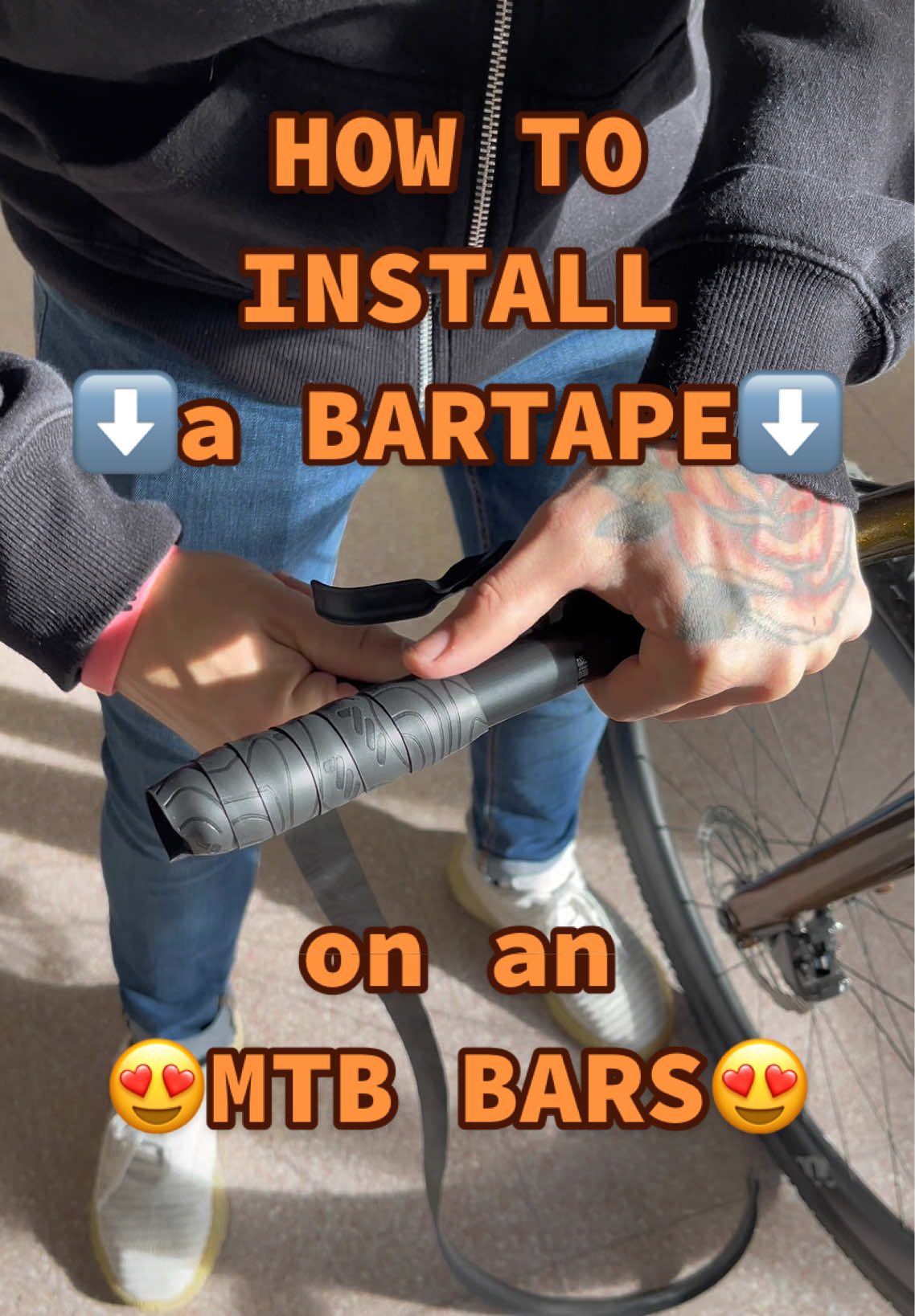 How to install a Bartape on an Hybrid MTB/GRAVEL e-bike😱 #allmountainstyle #gravelbike #mtb #enduromtb #cycling #bikelife #happynewyear 