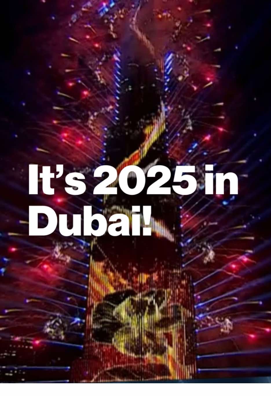 Dubai welcomes 2025 with a dazzling display at the iconic Burj Khalifa — the tallest skyscraper in the world. #NewYearCountdown #NYE #NewYearsEve #2025 #UAE #burjkhalifa #fireworks #lightdisplay #dubai