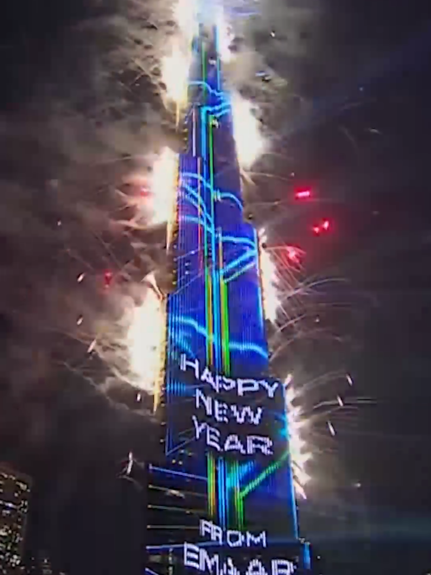 The United Arab Emirates rang in the new year at Dubai's Burj Khalifa — the world's tallest building — with a remarkable light display and fireworks show. #happynewyear #newyearcountdown #nye #newyearseve #2025 #abcnews